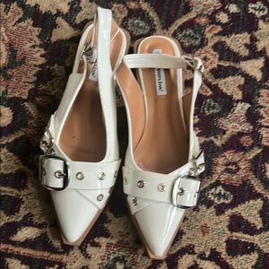 ForeverLink Flat Slingback Buckle Shoes